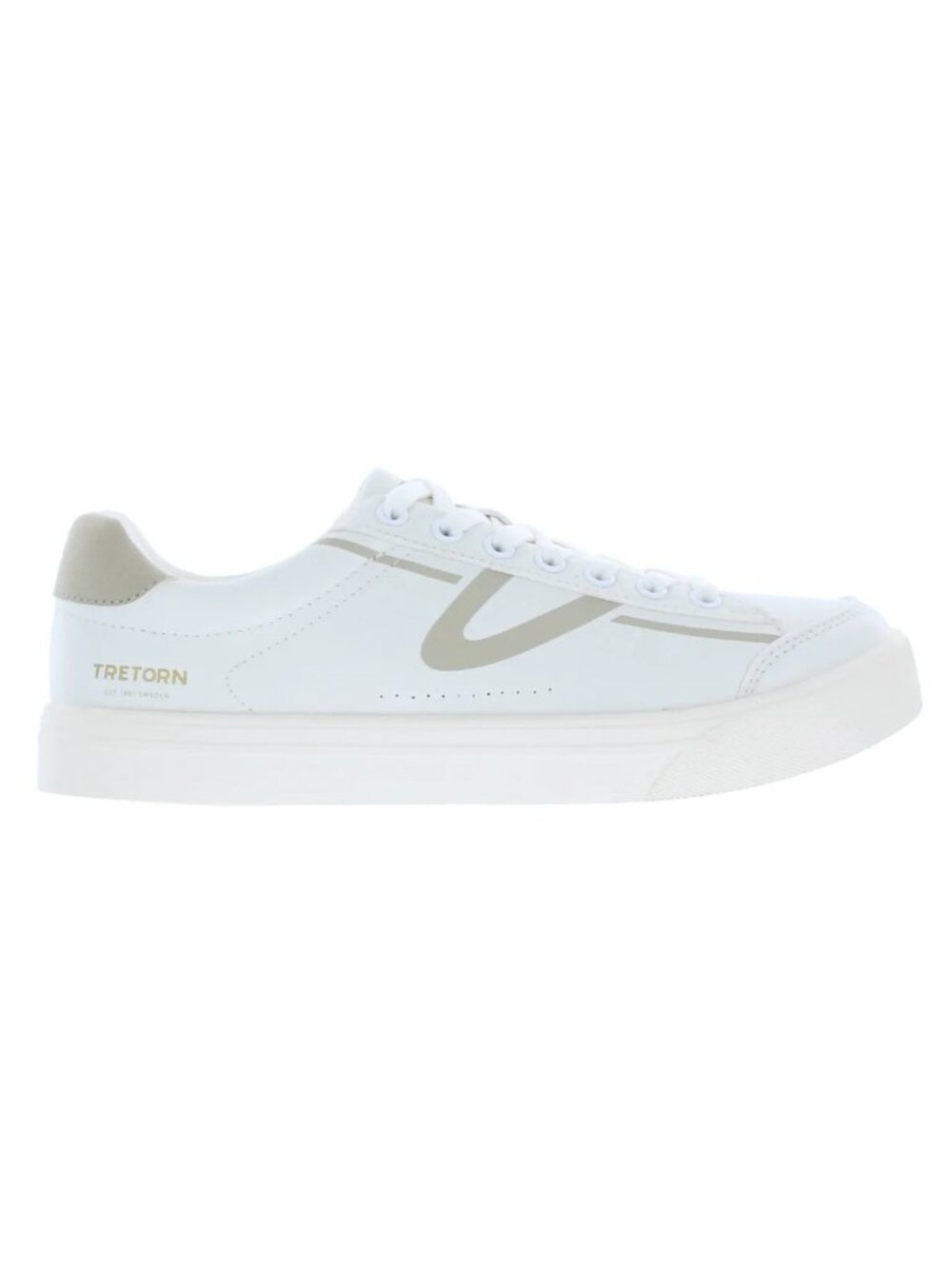 Tretorn 7.5 Sneakers Serve Low Top Athletic Tennis Preppy Athleisure Shoes White
